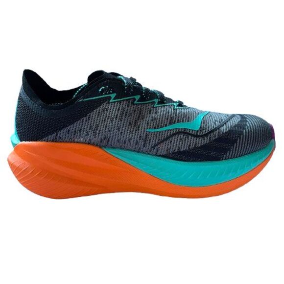 Hoka One One Women’s Size 8.5 D Wide Mach X 2 Black Electric Aqua 1162410 BCQ - Picture 5 of 10